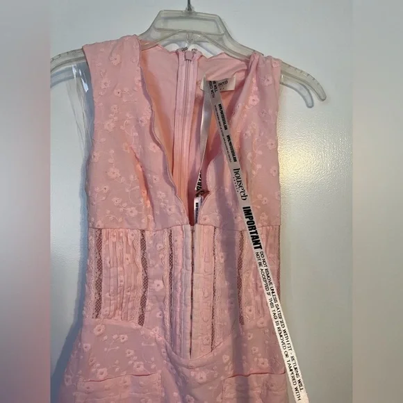 NWOT Sophina Broderie Anglaise Sleeveless Maxi Dress Crystal Rose color XS - Picture 7 of 9